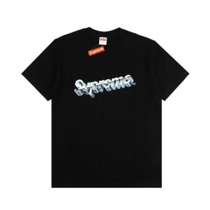 SUPREME CHROME LOGO TEE BLACK