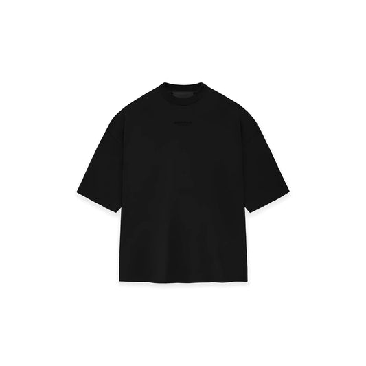 FEAR OF GOD ESSENTIALS SMALL LOGO TEE JET BLACK