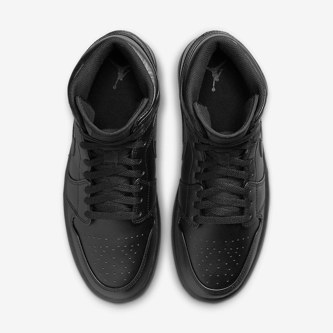 JORDAN 1 MID TRIPLE BLACK