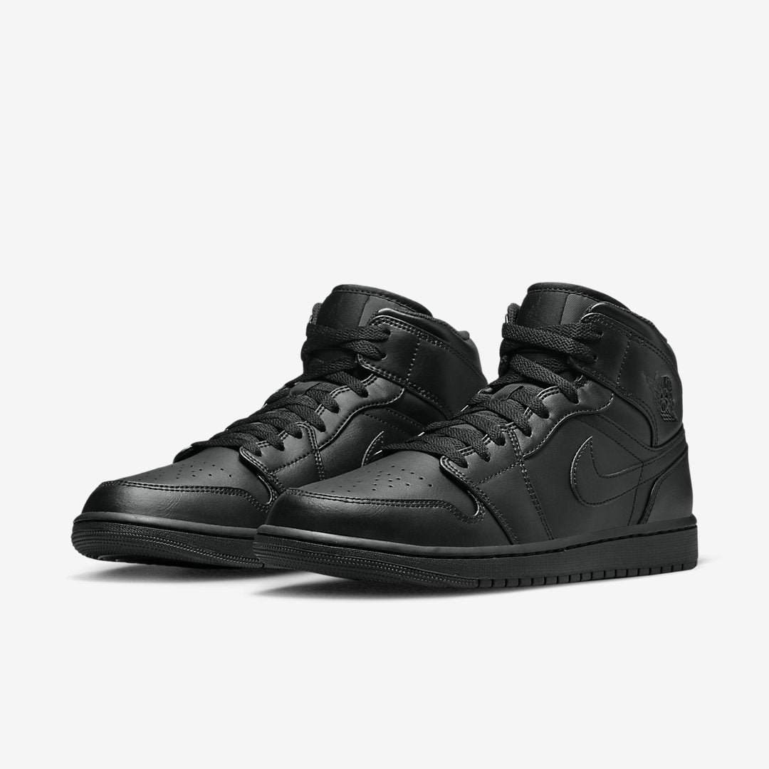 JORDAN 1 MID TRIPLE BLACK