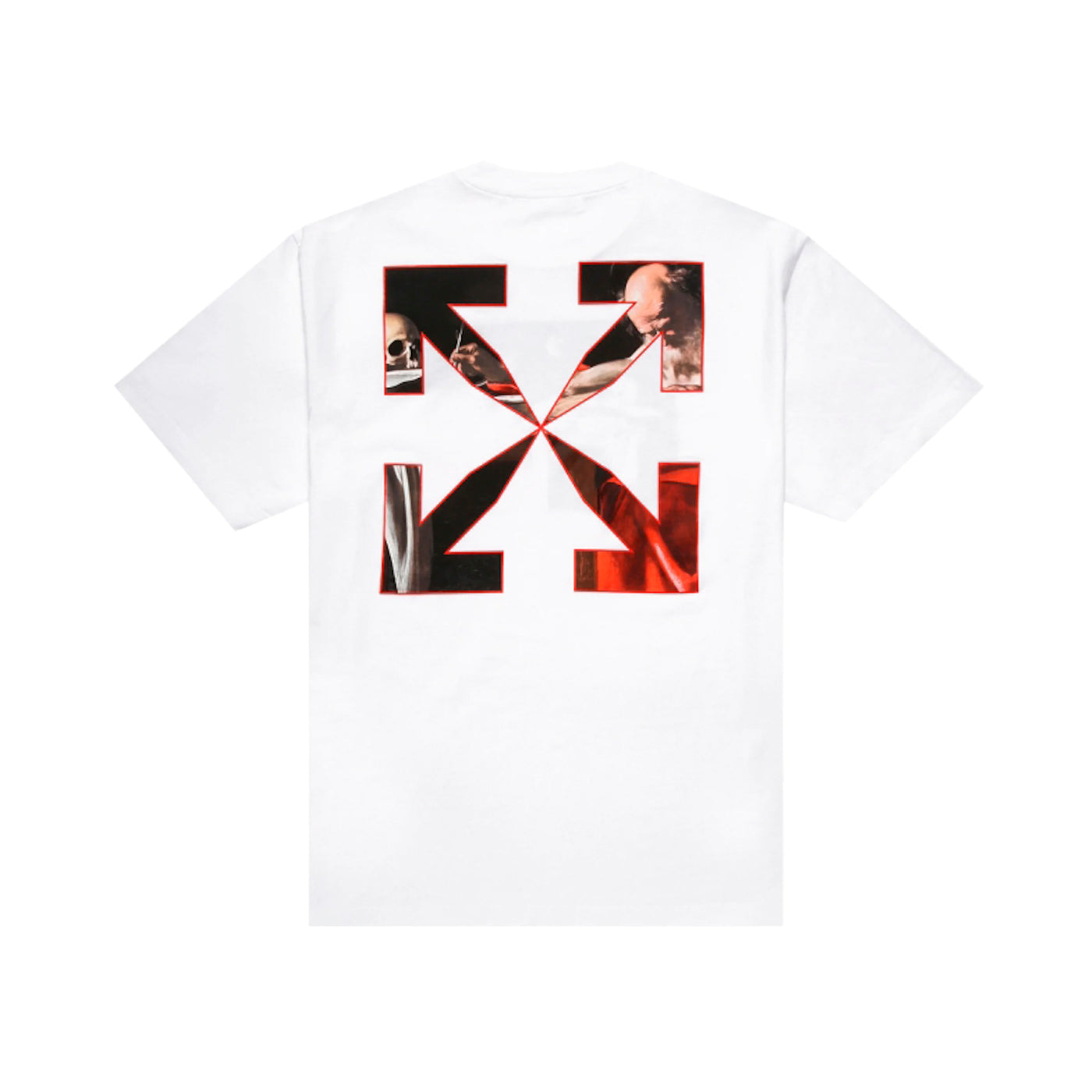 OFF-WHITE CARAVAGGIO JERSEY T-SHIRT WHITE