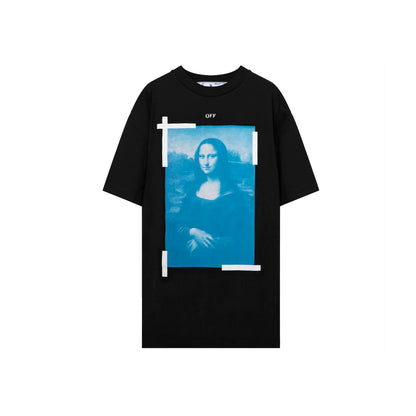 OFF-WHITE MONA LISA OVERSIZED T-SHIRT BLACK