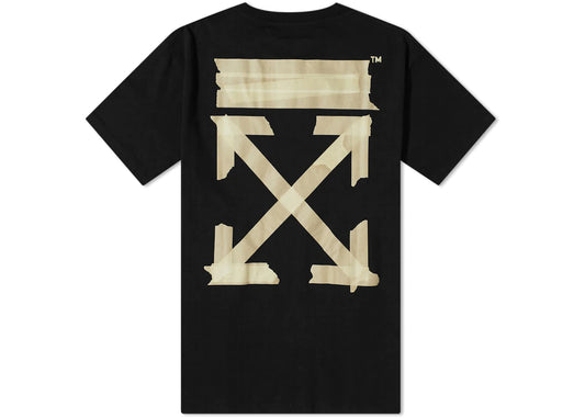 OFF-WHITE OVERSIZED TAPE ARROWS T-SHIRT BLACK