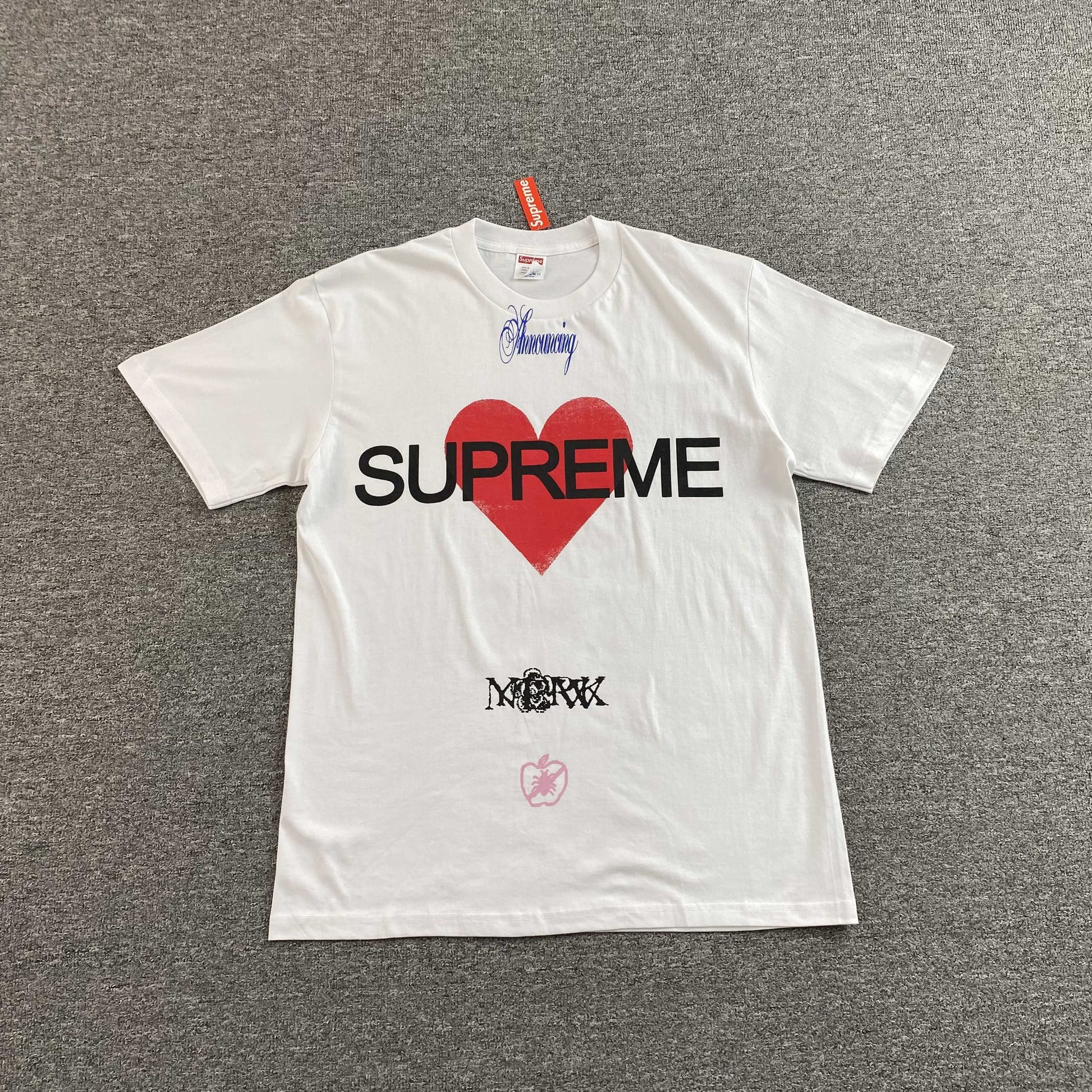 Supreme-Announcing-Tee-White-Drip Store Argentina