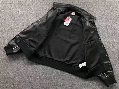Supreme-Nike-Leather-Varsity-Jacket-Black-10-Drip Store Argentina