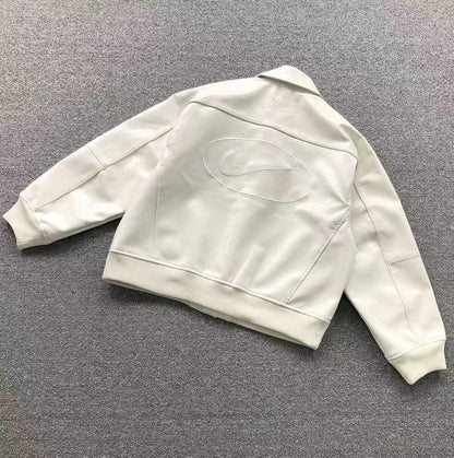 Supreme-Nike-Leather-Varsity-Jacket-White-Drip Store Argentina