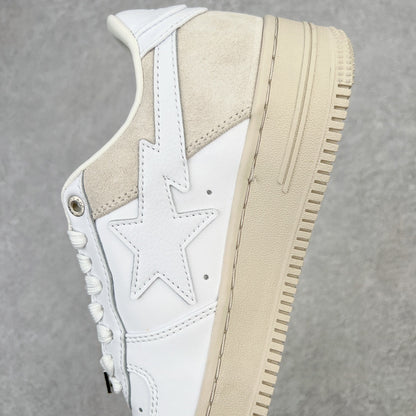 A Bathing Ape Bape Sta Low Suede Heel Blanco