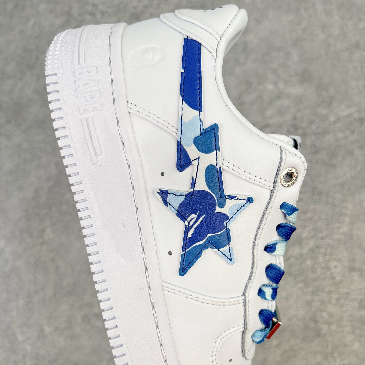 A Bathing Ape Bape Sta Low Blanco ABC Camo Azul