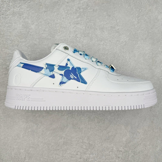 A Bathing Ape Bape Sta Low Blanco ABC Camo Azul