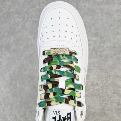 A Bathing Ape Bape Sta Low Blanco ABC Camo Verde