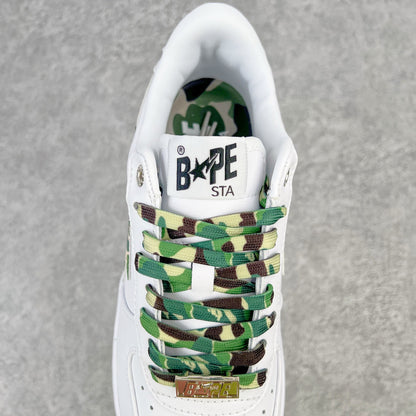 A Bathing Ape Bape Sta Low Blanco ABC Camo Verde