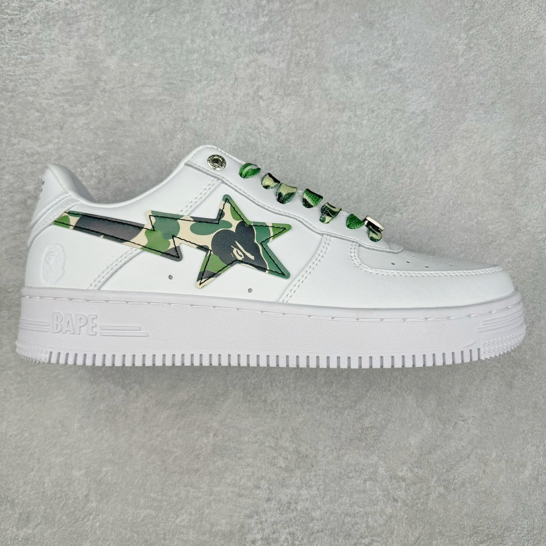 A Bathing Ape Bape Sta Low Blanco ABC Camo Verde