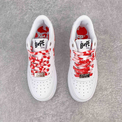 A Bathing Ape Bape Sta Low Blanco ABC Camo Rosa