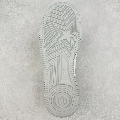 A Bathing Ape Bape Sta Patent Leather Blanco Gris