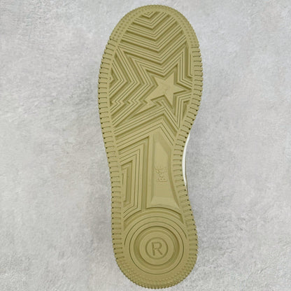 A Bathing Ape Bape Sta Patent Leather Blanco Khaki