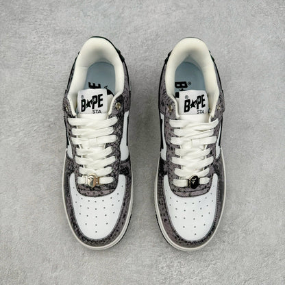 A Bathing Ape Bape Sta Snake Skin Negro