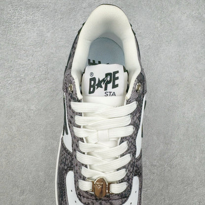 A Bathing Ape Bape Sta Snake Skin Negro