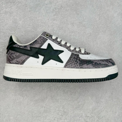 A Bathing Ape Bape Sta Snake Skin Negro