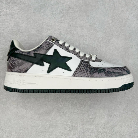 A Bathing Ape Bape Sta Snake Skin Negro
