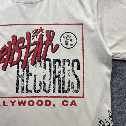 HELLSTAR STUDIOS RECORDS TEE WHITE