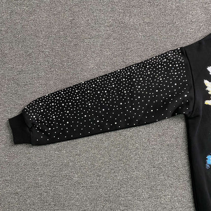 Buzo Mixed Emotion Fallen Angels Rhinestone Negro