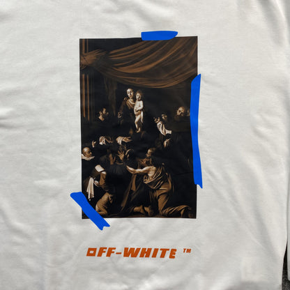 OFF WHITE X BROWNS CARAVAGGIO CREWNECK WHITE