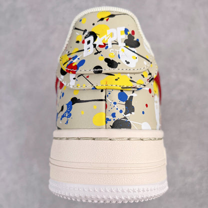 A Bathing Ape Bape Sta Paint Beige