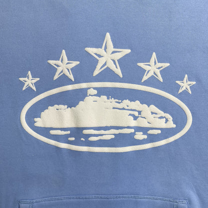 CORTEIZ ALCATRAZ 5 STARZ HOODIE BABY BLUE