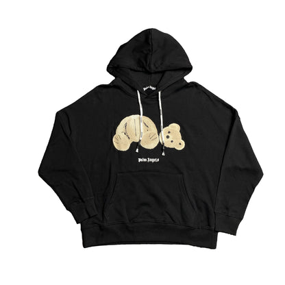 PALM ANGELS BEAR HOODIE BLACK