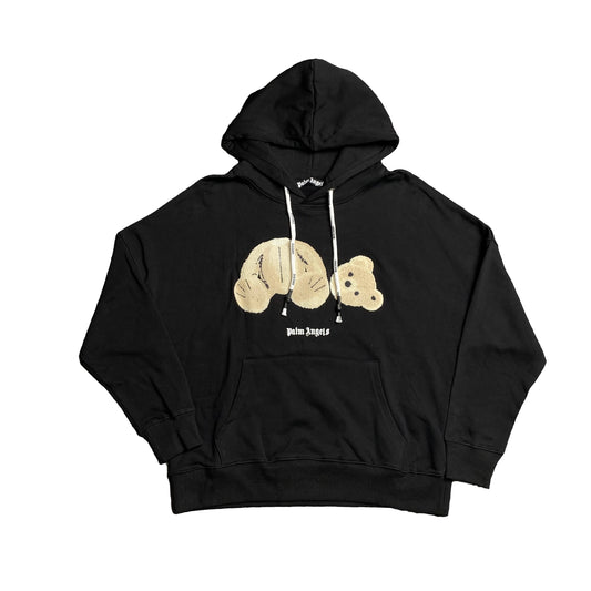 PALM ANGELS BEAR HOODIE BLACK