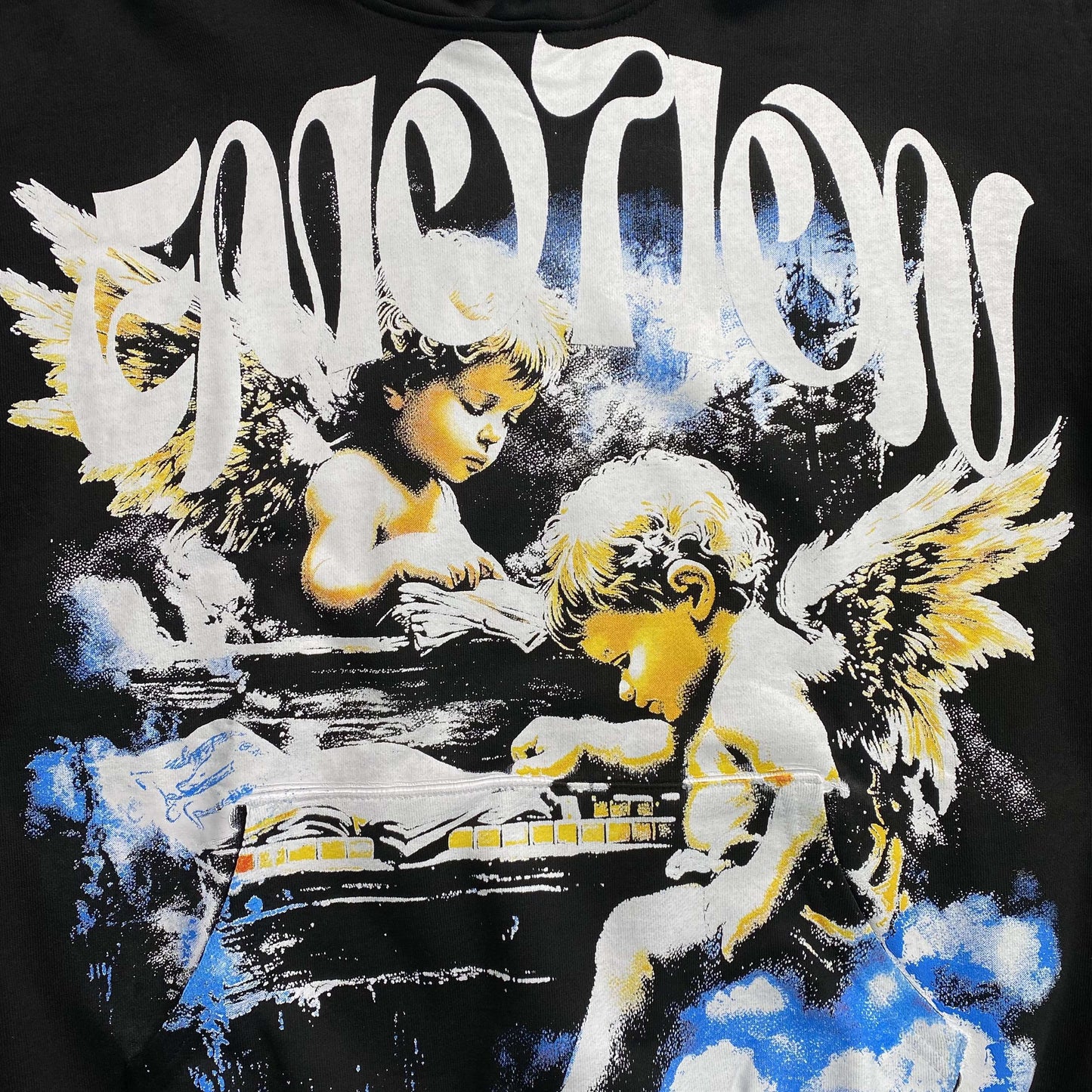 Buzo Mixed Emotion Fallen Angels Rhinestone Negro