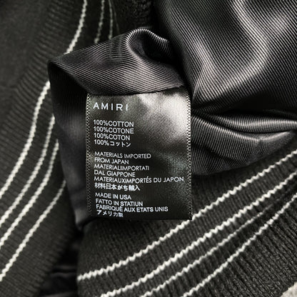 AMIRI BONES BOMBER JACKET BLACK