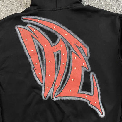 Campera Mixed Emotion Graffiti Negra