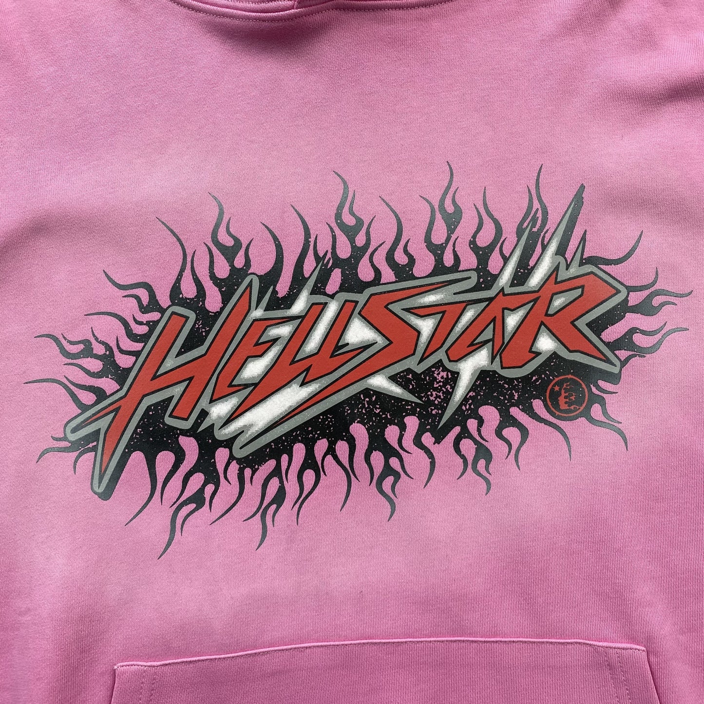 HELLSTAR BRAINWASHED WITHOUT BRAIN HOODIE PINK