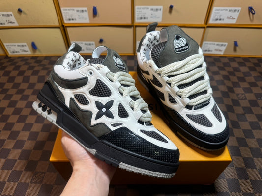 Louis Vuitton Skate Sneaker Gris Blanco