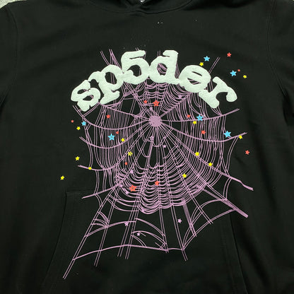 SP5DER WAIT WEB HOODIE BLACK