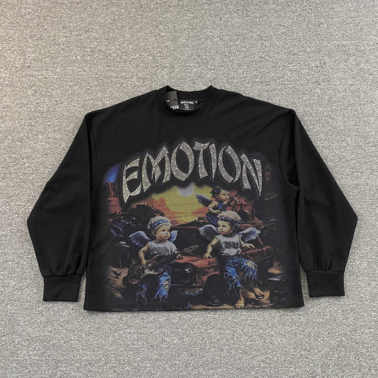 Remera Mixed Emotion Sunrise Negra