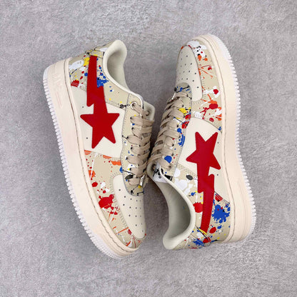A Bathing Ape Bape Sta Paint Beige