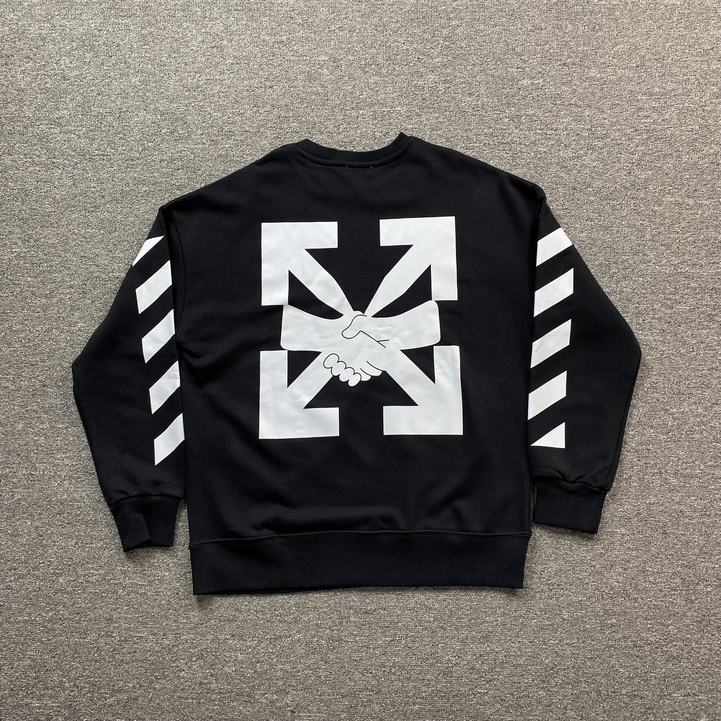 OFF WHITE AGREEMENT CREWNECK BLACK