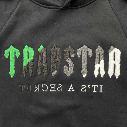 TRAPSTAR CHENILLE DECODED TRACKSUIT BLACK GREEN