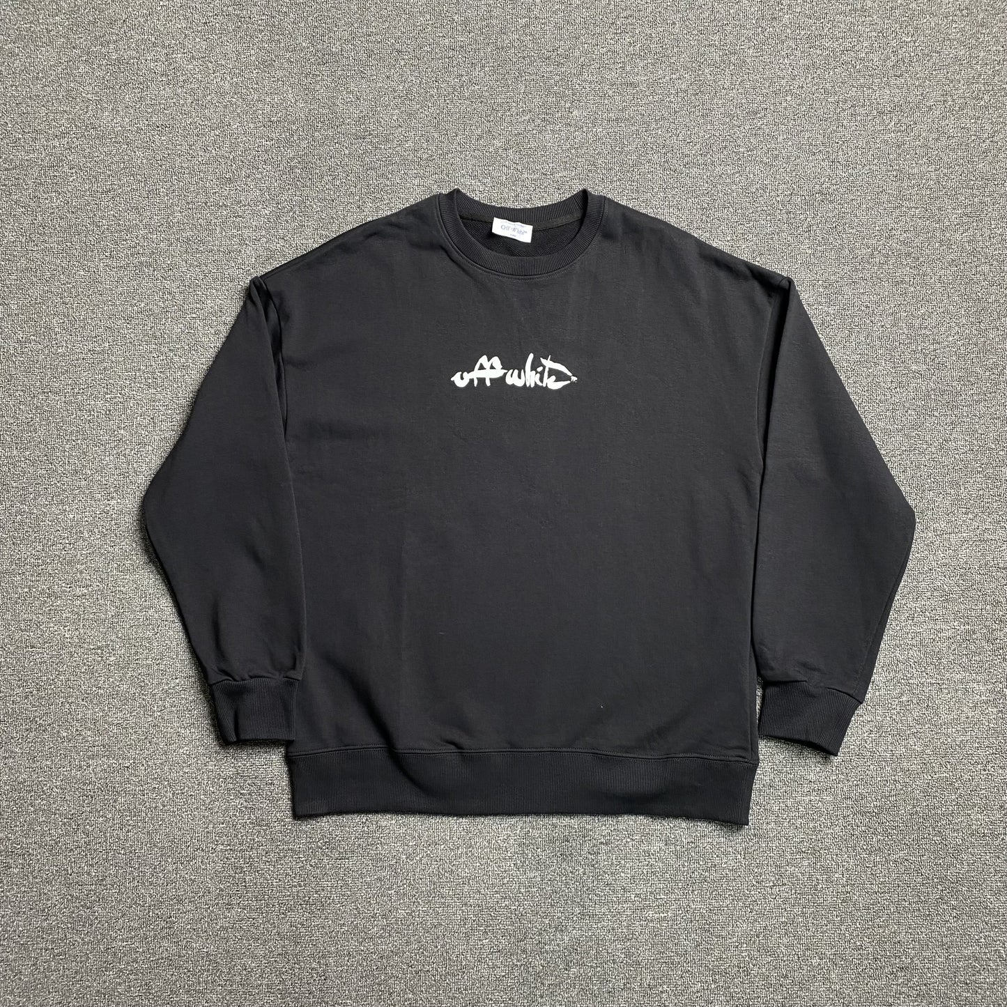 OFF WHITE PAINT ARROW CREWNECK BLACK