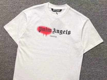 PALM ANGELS TOKYO SPRAYED TEE WHITE