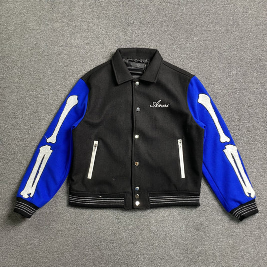 amiri-bones-bomber-jacket-black-blue-Drip Store Argentina