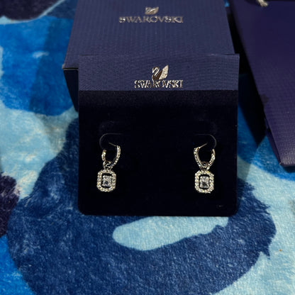 Aros Swarovski Millenia Plateado