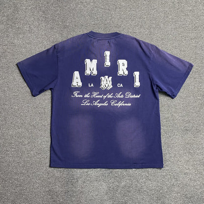 AMIRI COLLEGIATE TEE BLUE