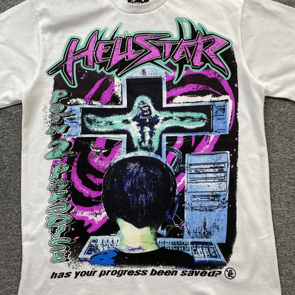 HELLSTAR ONLINE TEE WHITE