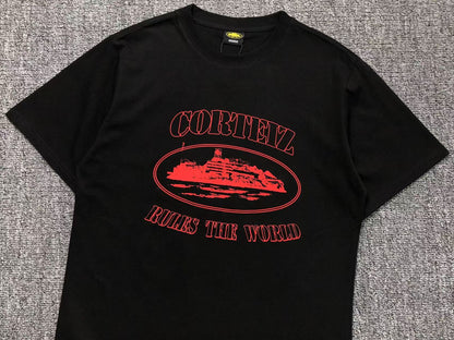 CORTEIZ ALCATRAZ RULES THE WORLD TEE BLACK