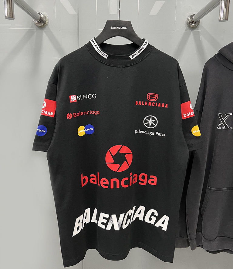 BALENCIAGA TOP LEAGUE T-SHIRT BLACK