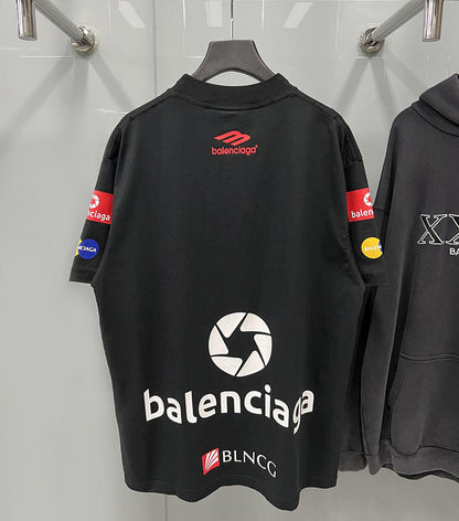 BALENCIAGA TOP LEAGUE T-SHIRT BLACK