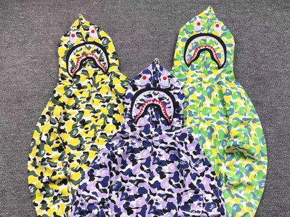 BAPE SHARK HK CENTRAL LIMITED FULL ZIP HOODIE